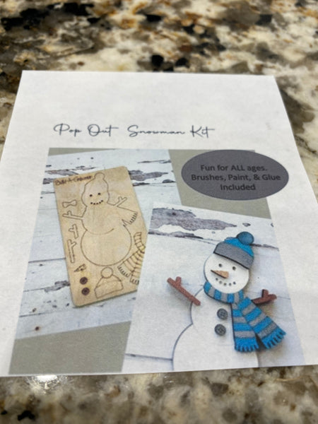 Build a Snowman Pop Out Kit