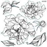 Peonies Stamp