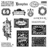 The Connoisseur's Library Labels IOD Stamps