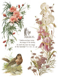 Flowers by The Poets IOD Transfer