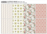 Lattice Rose IOD Paint Inlay
