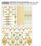 Petite Fleur Pink IOD Paint Inlay