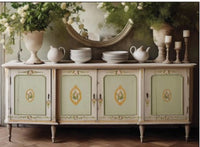Petite Fleur Pink IOD Paint Inlay