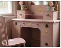 Petite Fleur Pink IOD Paint Inlay