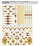 Petite Fleur Red IOD Paint Inlay