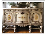 Petite Fleur Red IOD Paint Inlay