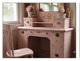 Petite Fleur Red IOD Paint Inlay