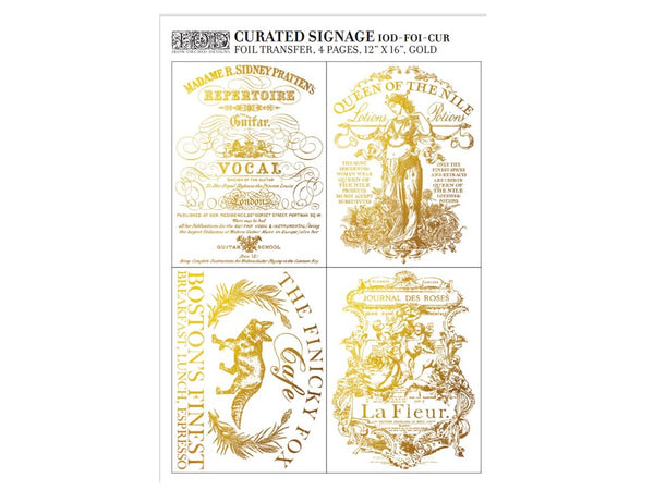 Curated Signage Foil Transfer