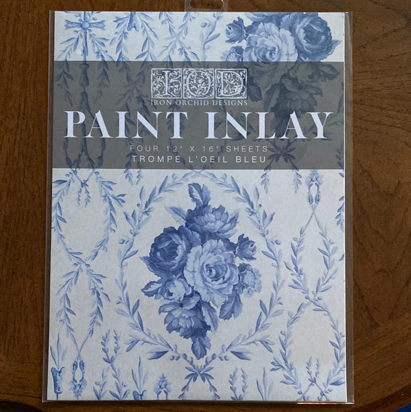 Trompe l’oeil Blue Paint Inlay