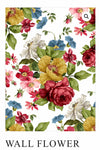 Wall flower transfer -package - 8 sheets