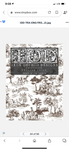 English Toile IOD Transfer