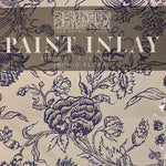 Indigo floral Paint Inlay