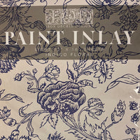 Indigo floral Paint Inlay